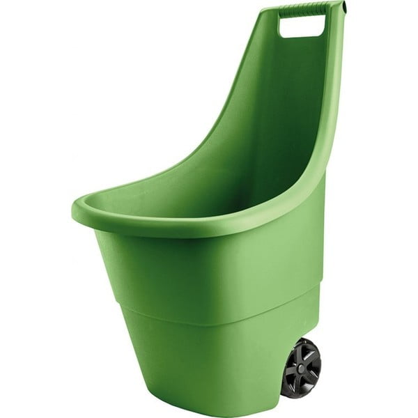 Zelený zahradní odpadkový koš na kolečkách Keter, 50 l