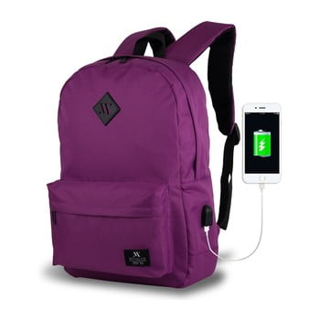 Rucsac cu port usb my valice specta smart bag, mov