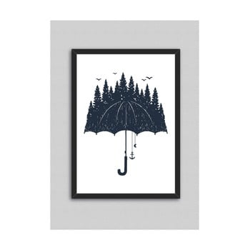 Tablou north carolina scandinavian home decors rain, 33 x 43 cm
