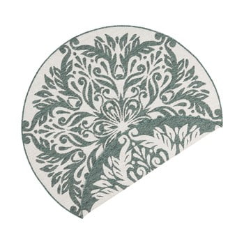 Covor reversibil bougari madrid, ⌀ 200 cm, verde-crem