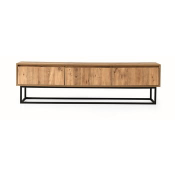 Comodă tv cu aspect de lemn de pin kalune design tilsim, lungime 180 cm, natural