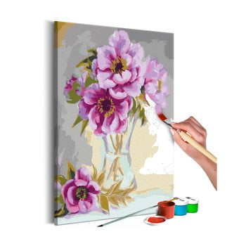 Set de pânze, vopseluri şi perii diy artgeist vase flowers, 40 x 60 cm
