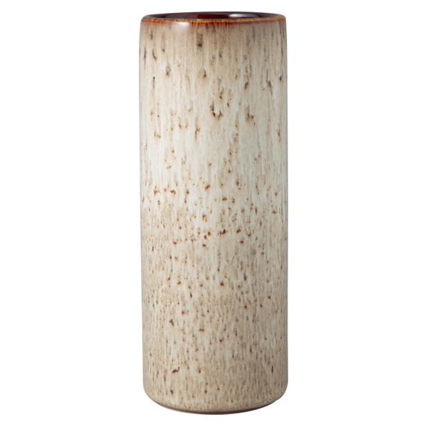 Šedo-béžová kameninová váza Villeroy & Boch Like Lave, výška 20,5 cm