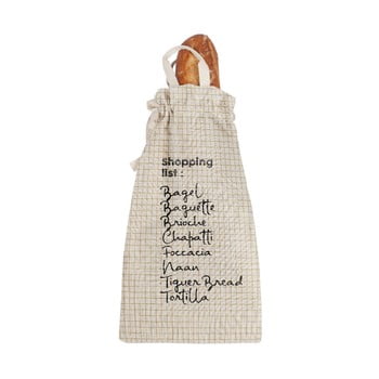 Săculeț textil pentru pâine linen couture bag shopping, înălțime 42 cm