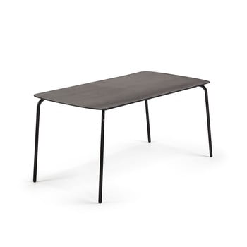 Masă la forma tramp, 160 x 80 cm, negru