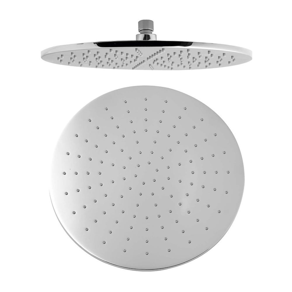 Mosazná hlavová sprcha v leskle stříbrné barvě ø 30 cm – Sapho
