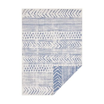 Covor pentru exterior bougari biri, 200 x 290 cm, albastru-crem