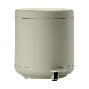 Coș cu pedală pentru baie zone eucalyptus, 4 l, gri verde