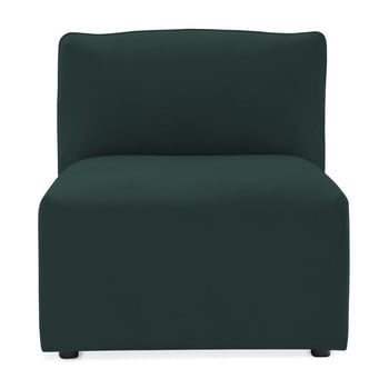 Modul de mijloc pentru canapea vivonita velvet cube, verde închis