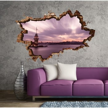 Autocolant de perete 3d art kaat, 70 x 45 cm