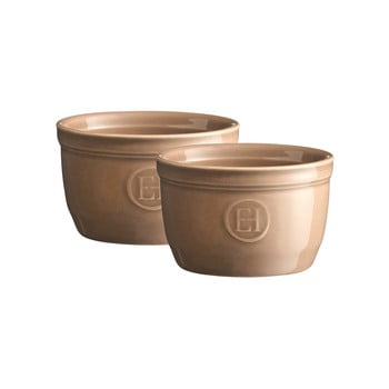 Set 2 forme ramekin emile henry n°9, bej