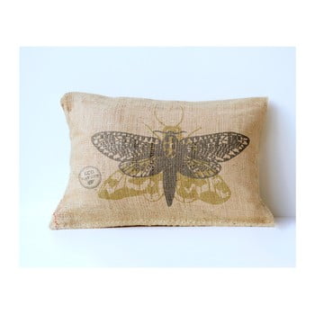 Față de pernă surdic yute moth, 50 x 35 cm