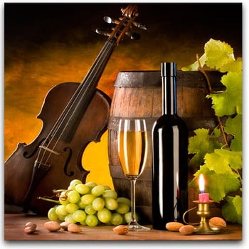 Tablou styler glasspik wine iii, 30 x 30 cm
