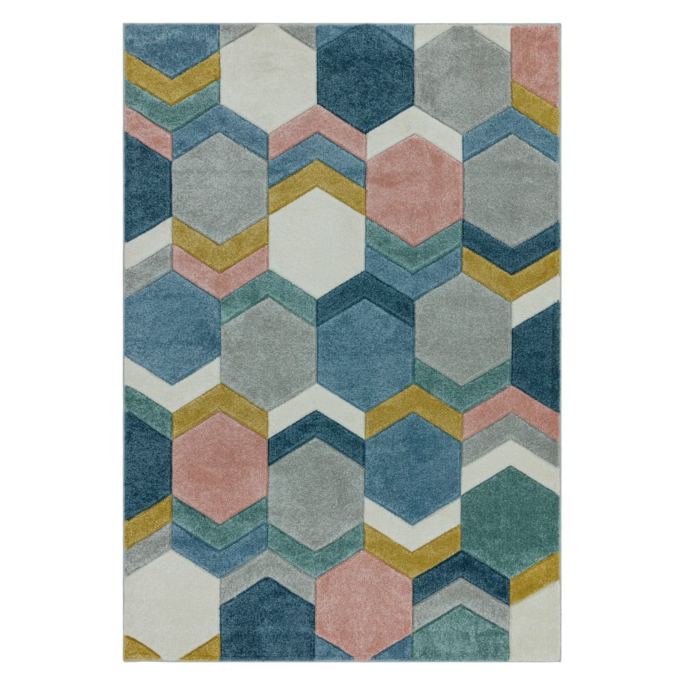 Koberec Asiatic Carpets Hexagon Multi, 160 x 230 cm