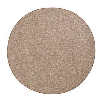 Covor rotund BT Carpet Wolly , ⌀ 200 cm, maro