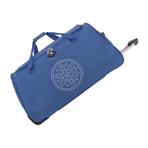 Modrá cestovní taška na kolečkách GERARD PASQUIER Miretto, 61 l
