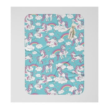 Pătură pentru copii oyo kids unicorn adventures, 120 x 160 cm