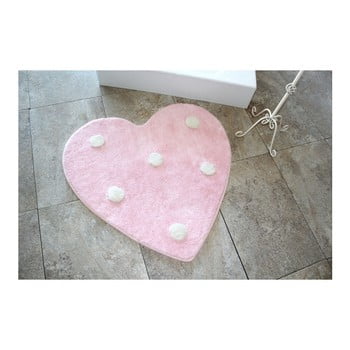 Covor confetti bathmats poni, roz - alb