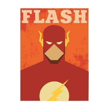 Poster Blue-Shaker Super Heroes Flash, 30 x 40 cm