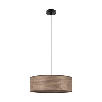 Lustră cu abajur din lemn de nuc sotto luce tsuri xl
