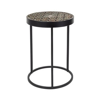 Măsuță auxiliară din metal dutchbone sari, ⌀ 33 cm