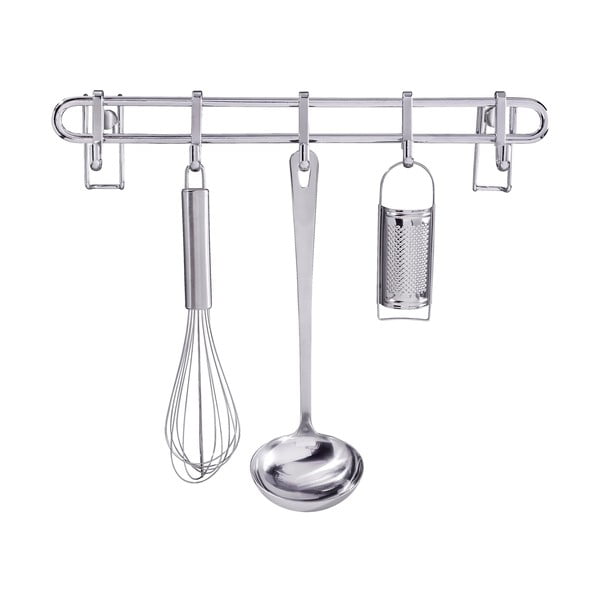 Kuchyňský nástěnný stojan s 5 háčky Wenko Hook Style