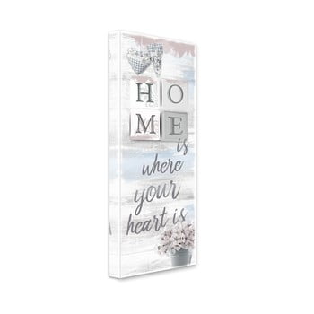 Tablou styler canvas shabby home, 27 x 75 cm