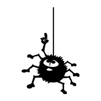 Autocolant ambiance hanging spider