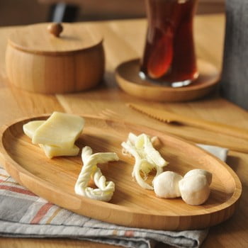 Platou servire din bambus bambum snack bowl