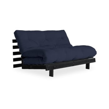 Canapea extensibilă karup design roots black/navy, albastru închis