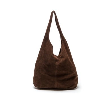 Poşetă din piele roberta m 885 marrone