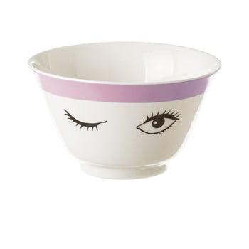 Bol din porțelan unimasa pink dreameyes, 750 ml