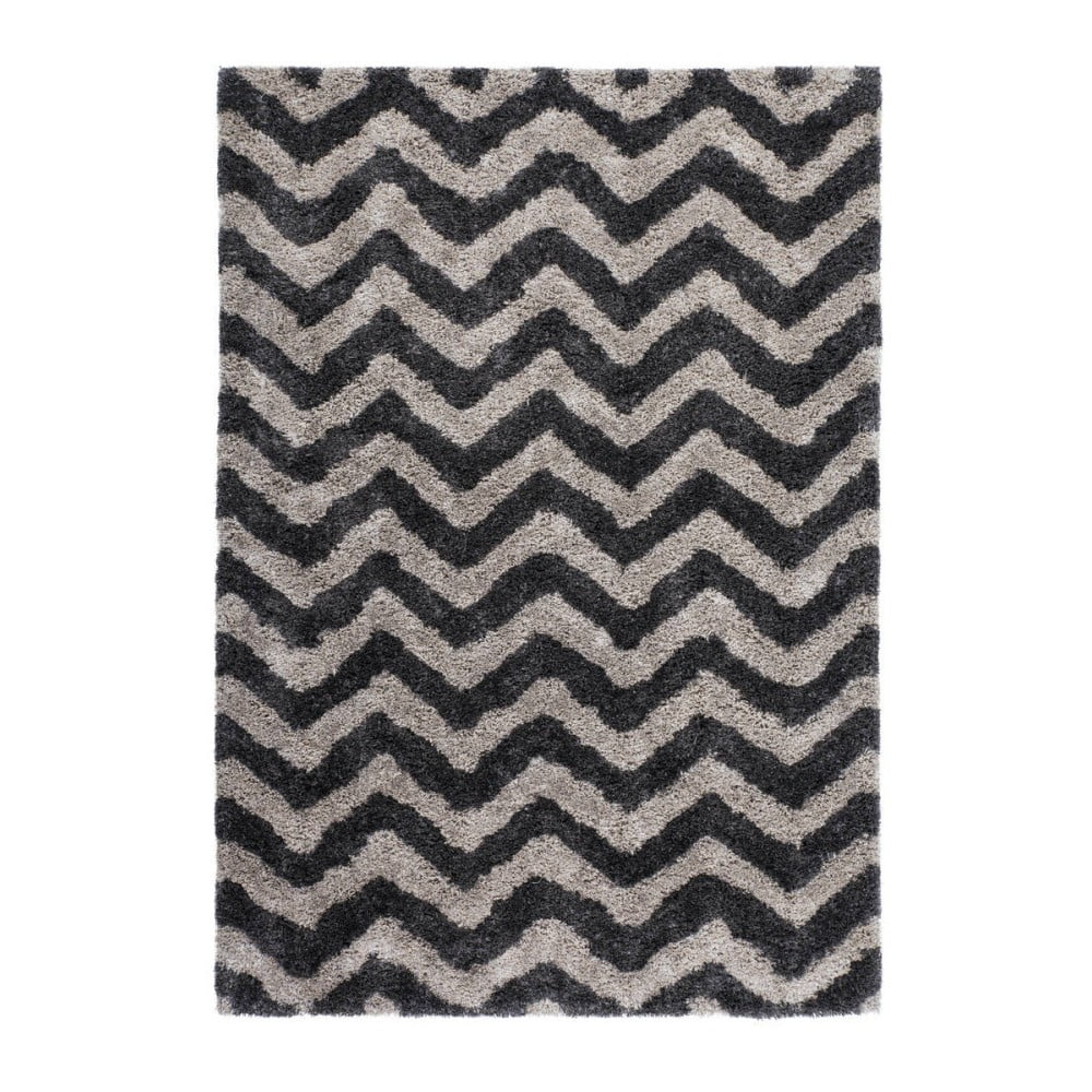 Hnědo-černý ručně tkaný koberec Kayoom Finese Hully, 200 x 290 cm