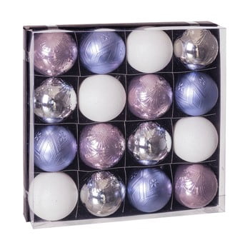 Set 16 decorațiuni de crăciun unimasa perla