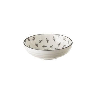 Bol din porțelan unimasa mini cactus, Ø 12,6 cm, alb-gri