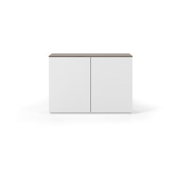 Comodă cu blat în decor de nuc temahome, alb