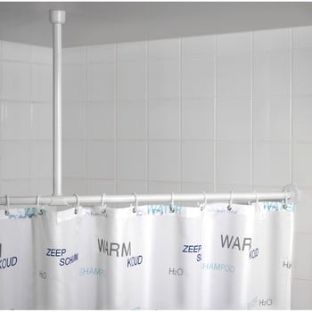Suport tavan pentru perdea duș wenko, alb