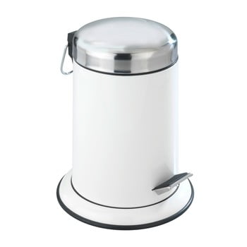 Coș de gunoi cu pedală wenko retoro, 3 l, alb