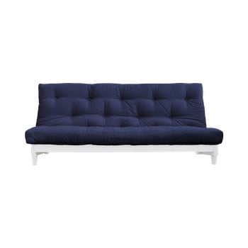 Canapea extensibilă karup design fresh white/navy, albastru