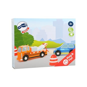 Set mașinuțe și semne de circulație pentru copii legler tow