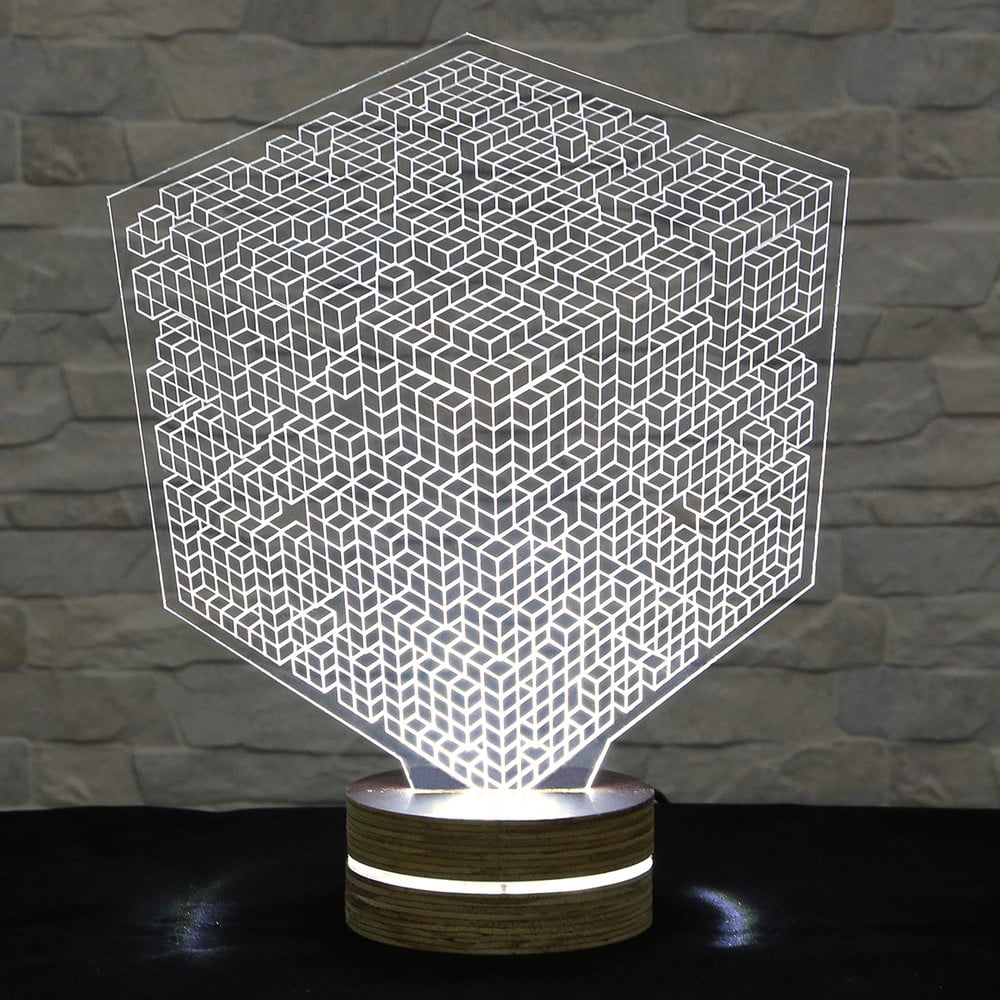 3D stolní lampa Squares