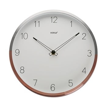 Ceas de perete versa halga, ⌀ 30 cm, alb-roz