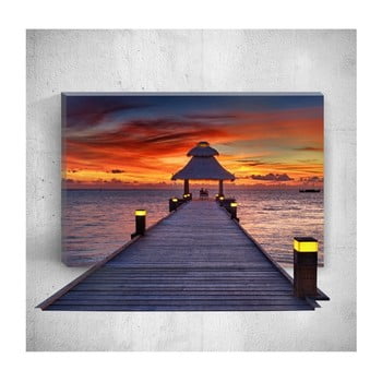 Tablou de perete 3D Mosticx Sunset Dock, 40 x 60 cm