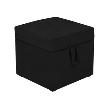 Taburet cu spațiu pentru depozitare kicoti cube, negru