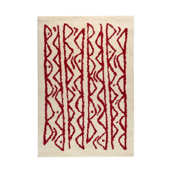 Krémovo-červený koberec Bonami Selection Morra, 140 x 200 cm