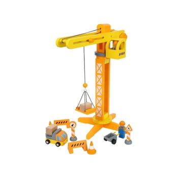 Macara din lemn pentru copii legler construction
