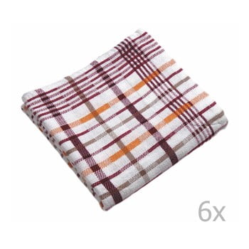 Set 6 prosoape tiseco home studio quckly, 65 x 65 cm