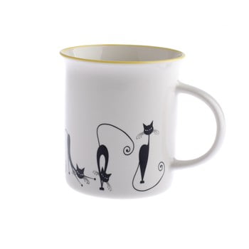 Cană din porțelan dakls cats andie, 310 ml