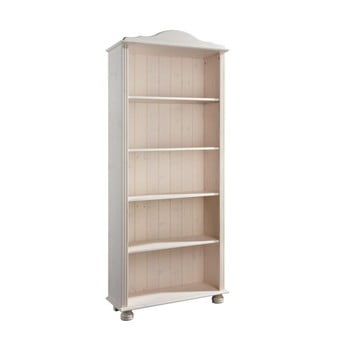 Bibliotecă din lemn de pin støraa ella, alb