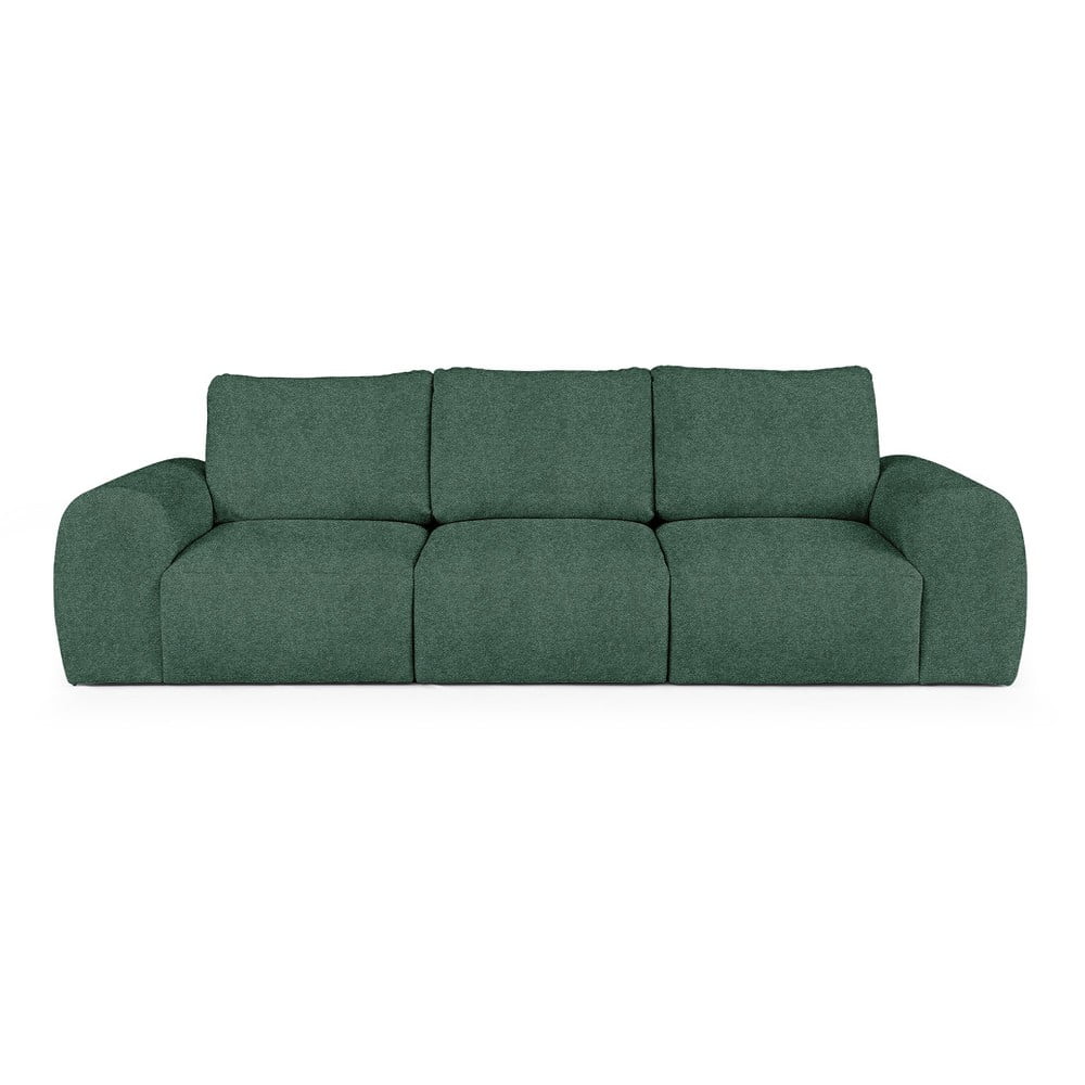 Zelená pohovka z textilie bouclé 287 cm Mirel – Rodier